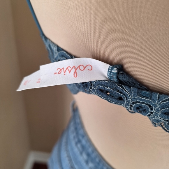 Colsie Dusty Teal Green Lace Bralette Size Large EUC - Picture 7 of 7